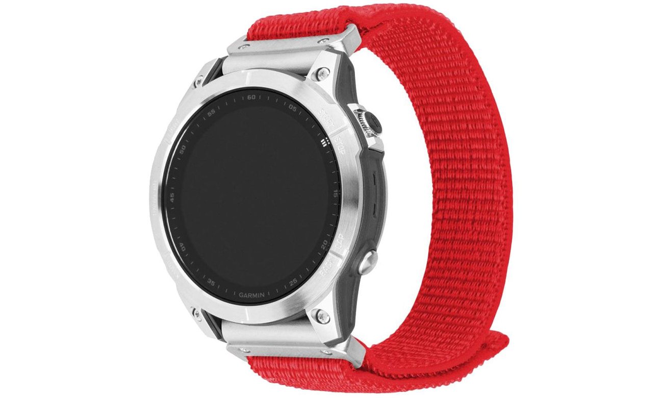 FIXED Sporty Strap für Garmin Fenix QuickFit (22mm) rot