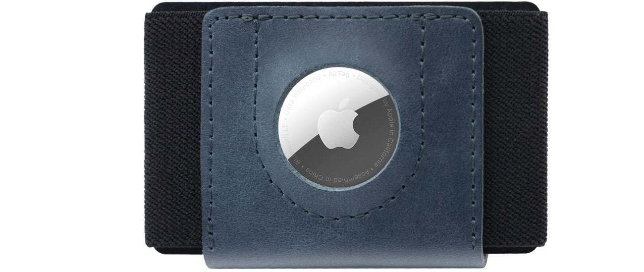 FIXED Tiny Wallet do AirTag blue