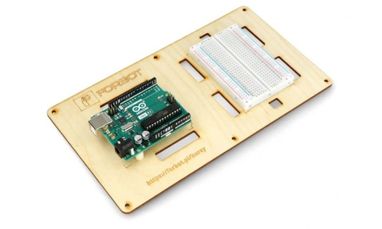Zawartość zestawu elementów do drugiej części kursu Arduino