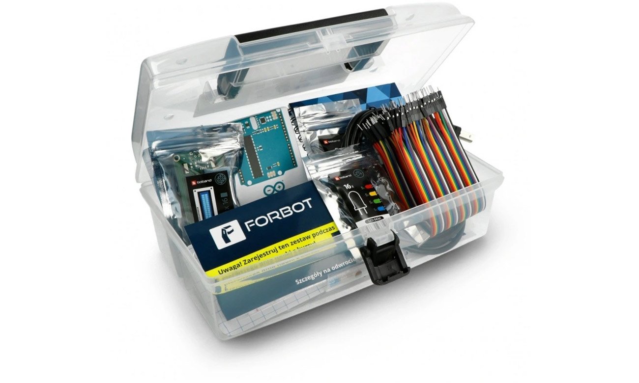 Zestaw Forbot FOR-20809 do kursu Arduino + materiały edukacyjne w pudełku