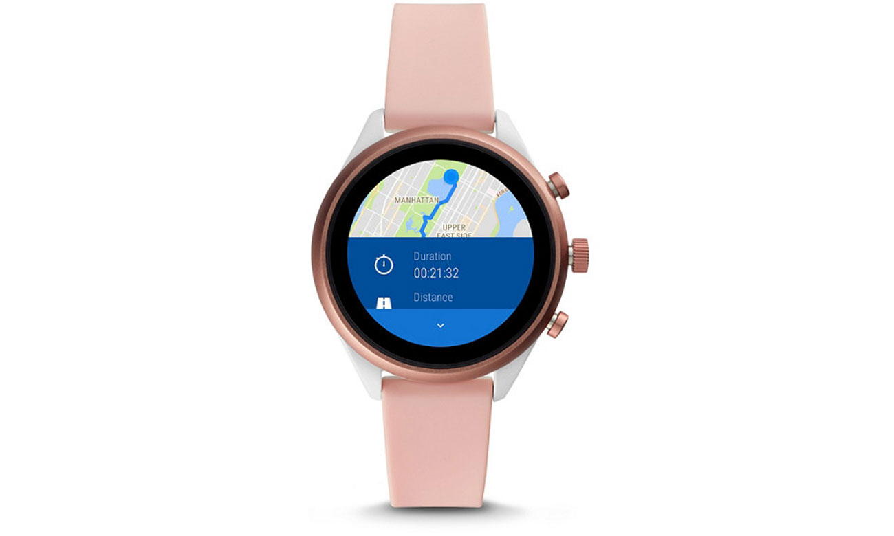pink fossil smartwatch