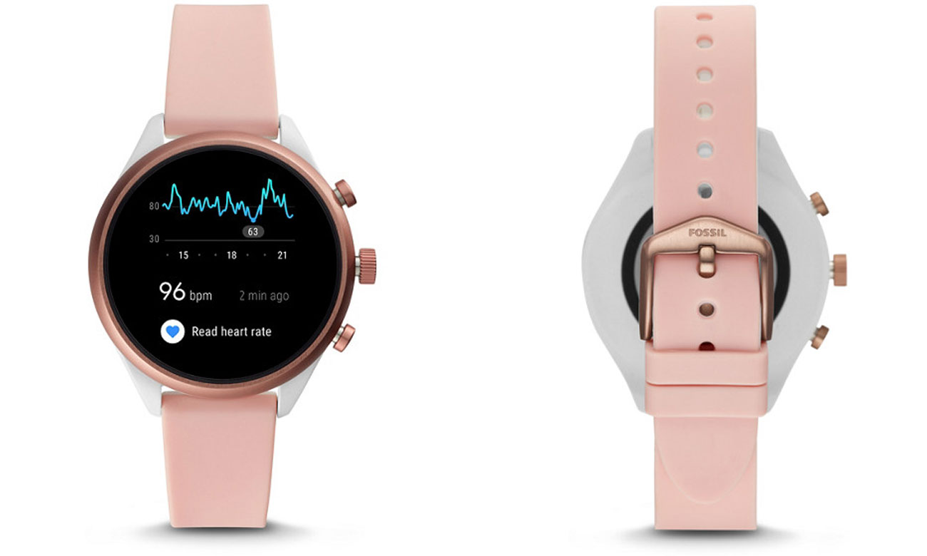pink fossil smartwatch