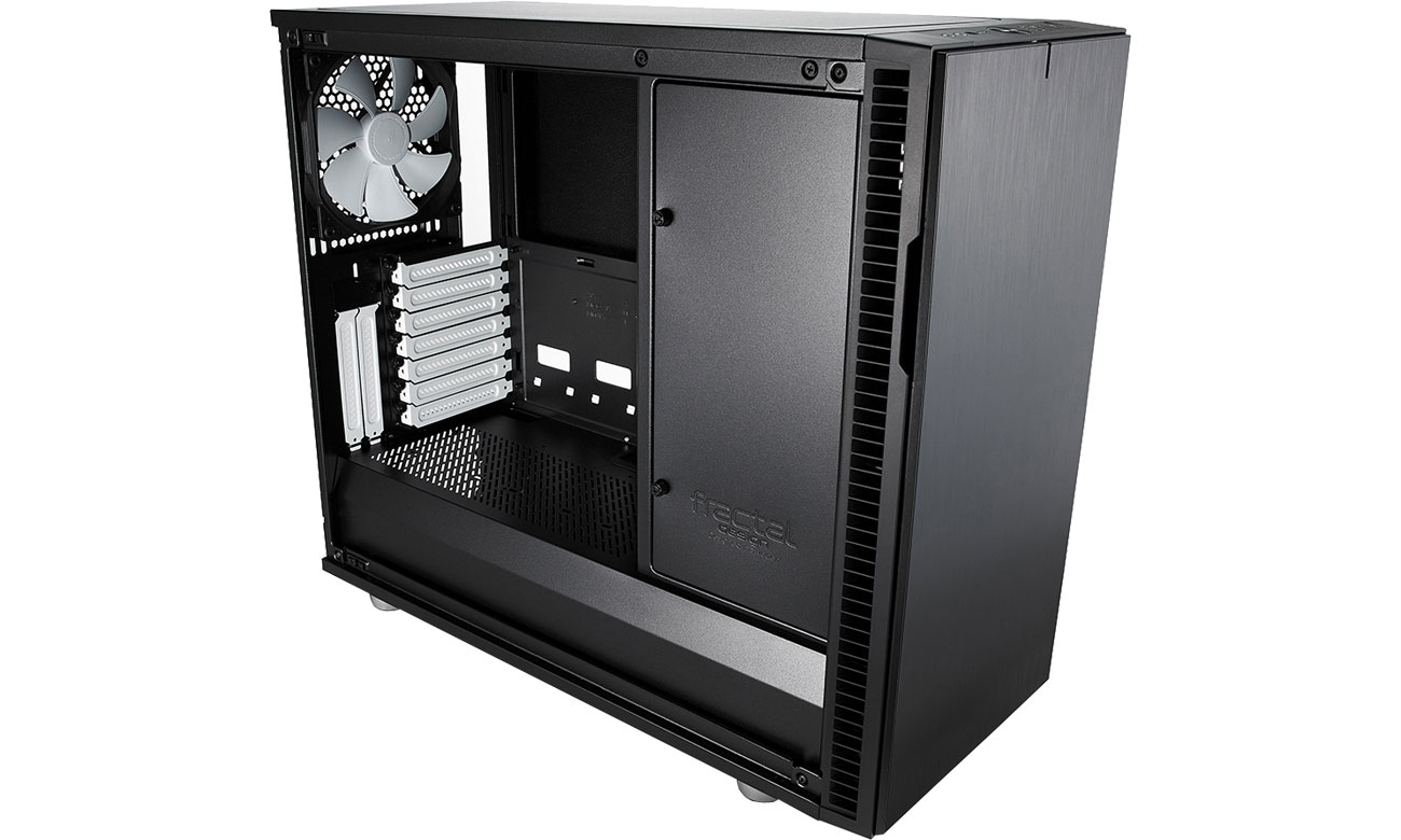 Fractal Design Define R6C Black Tempered Glass Wnętrze obudowy