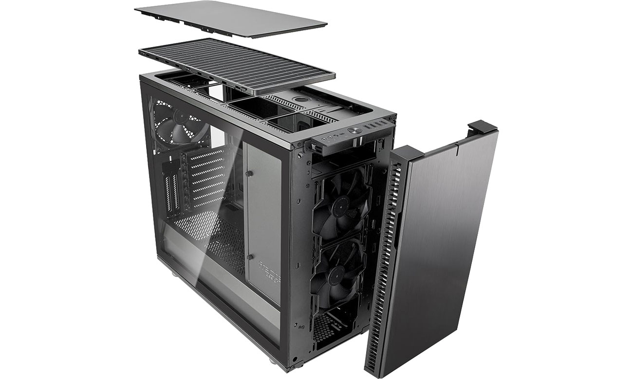 Fractal Design Define R6C Gunmetal Tempered Glass Przód i tył