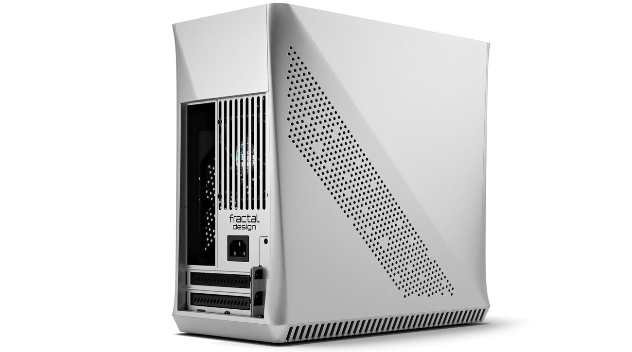 Fractal Design Era ITX Silver widok z tyłu