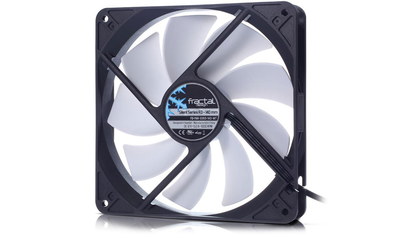 Fractal Design Silent Series R3 cichy wentylator wydajność niezawodność łożyska