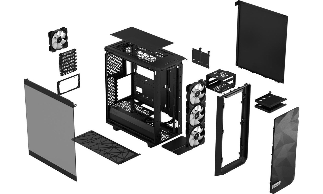 Fractal Design Meshify 2 Compact Lite konstrukcja