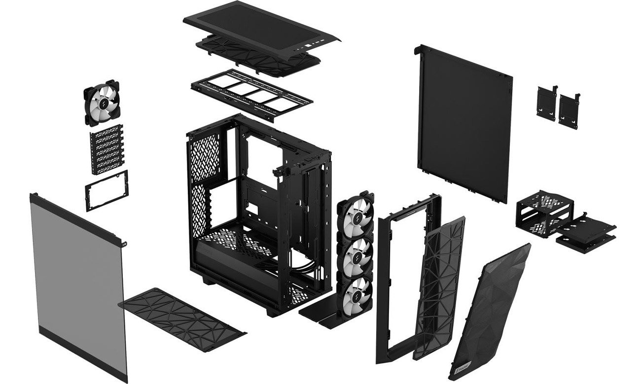 Fractal Design Meshify 2 Compact RGB konstrukcja
