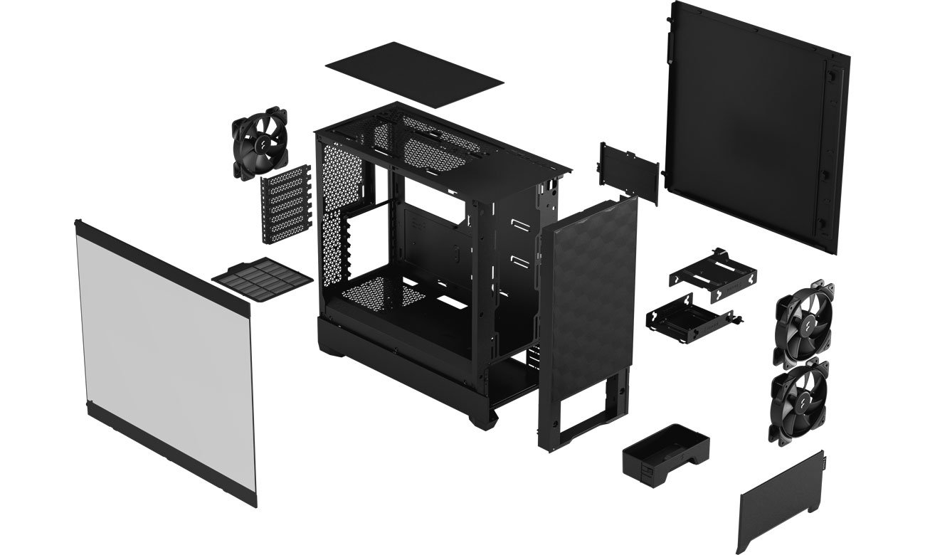 Fractal Design Pop Air Black TG Clear Tint chłodzenie