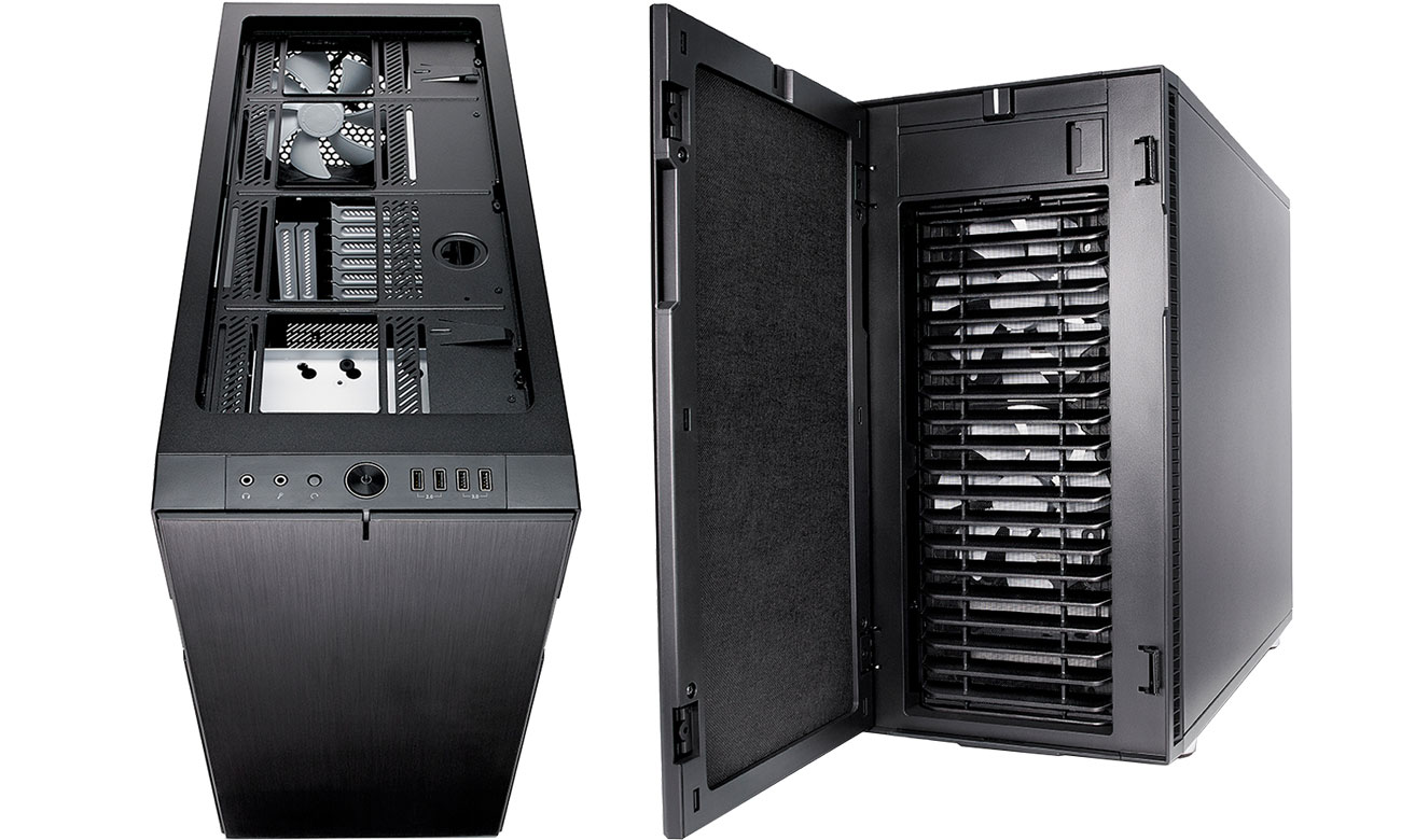 Fractal Design Define R6 TG Trzy wbudowane wentylatory