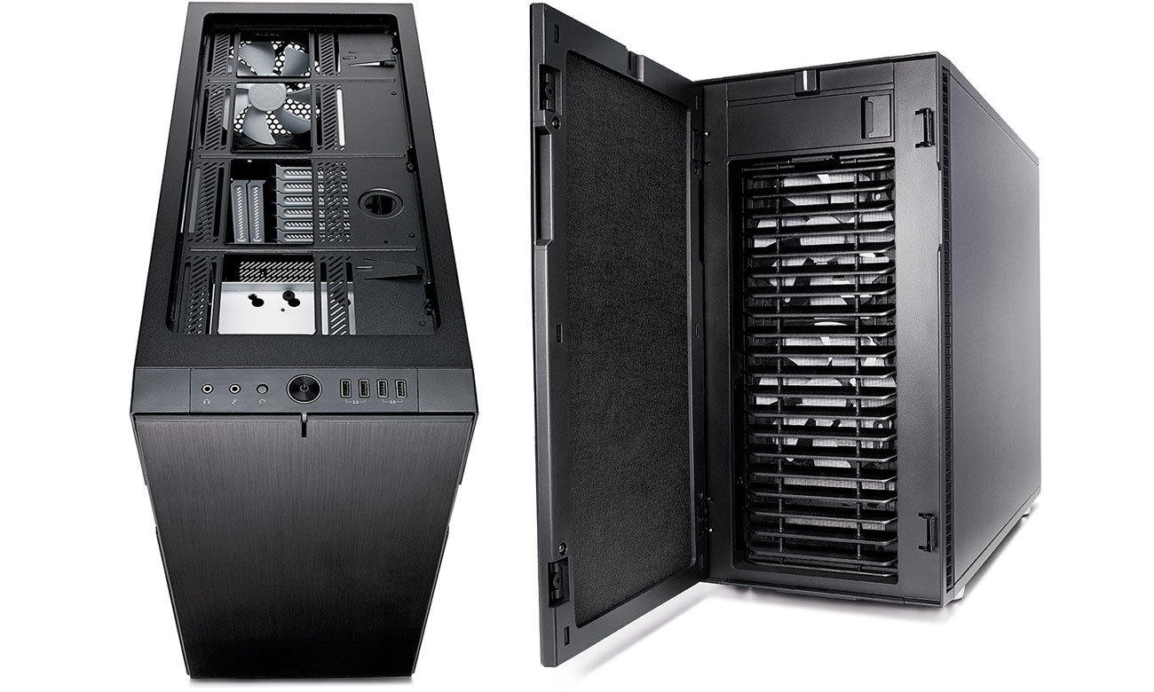 Fractal Design Define R6 Trzy wbudowane wentylatory