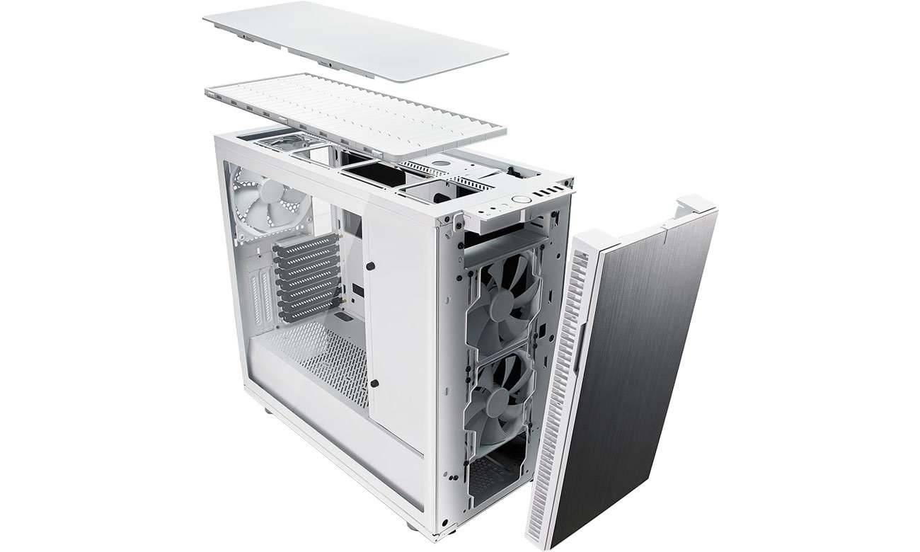 Fractal Design Define R6 White TG - Chłodzenie