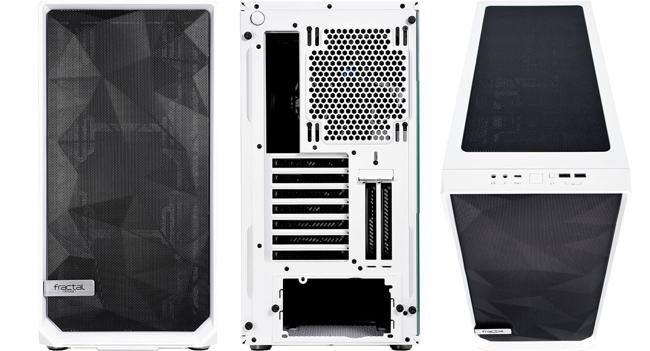 Fractal Design Meshify S2 White TG Przód, tył, góra