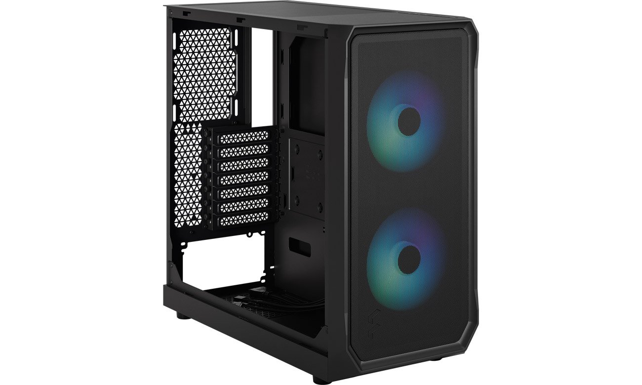 Obudowa do komputera Fractal Design Focus 2 RGB Black TG Clear Tint wentylatory