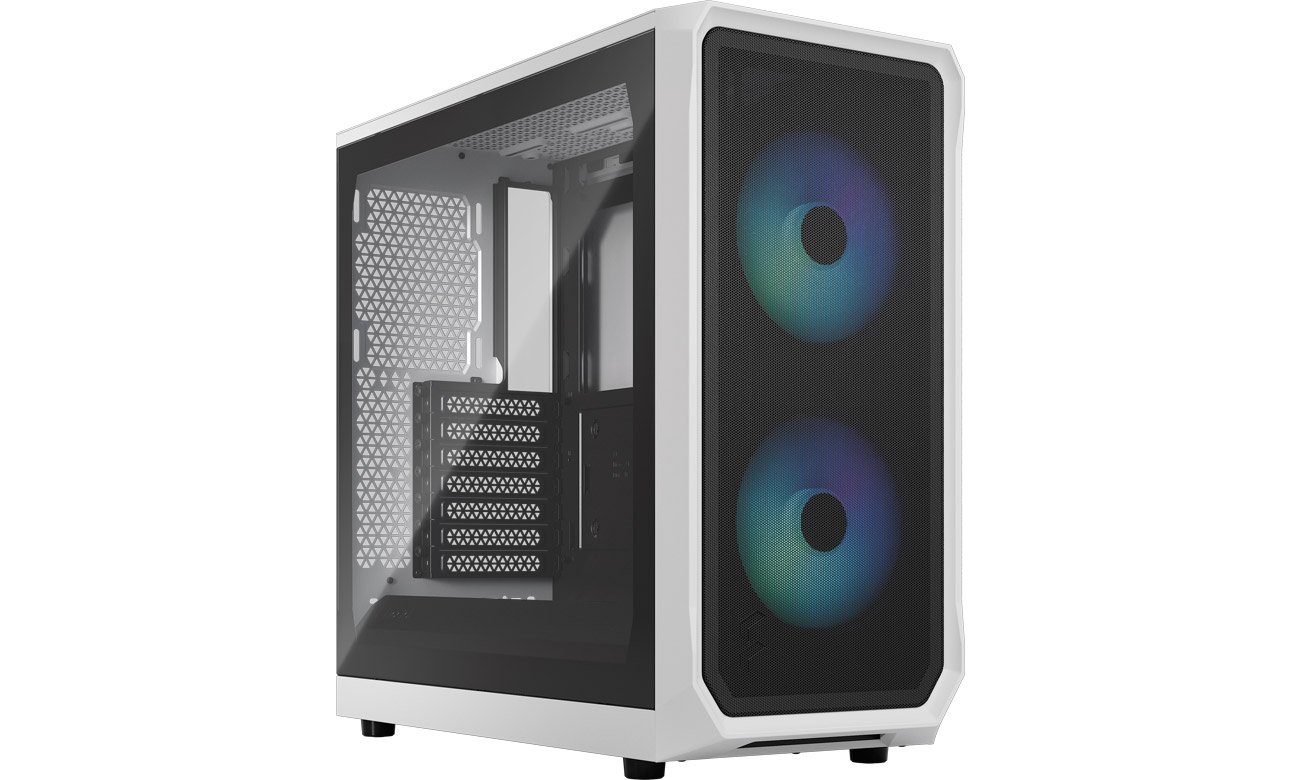 Computergehäuse Fractal Design Focus 2 RGB Weiß TG Klar getönt