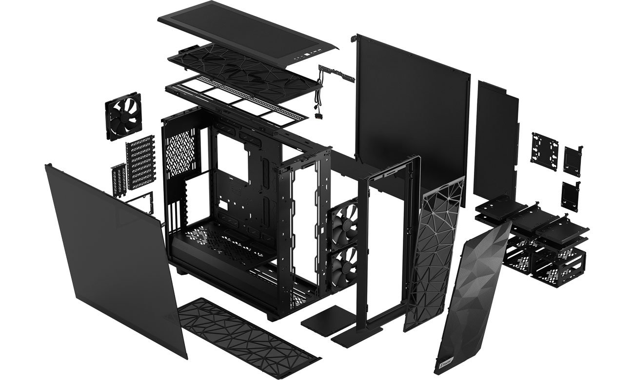 Fractal Design Meshify 2 Meshify 2 XL Black - Podzespoły