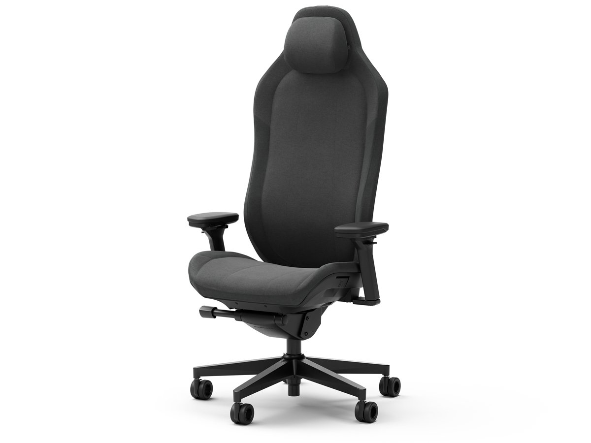 Fotel gamingowy Fractal Design Refine Fabric Dark - Widok od przodu pod kątem