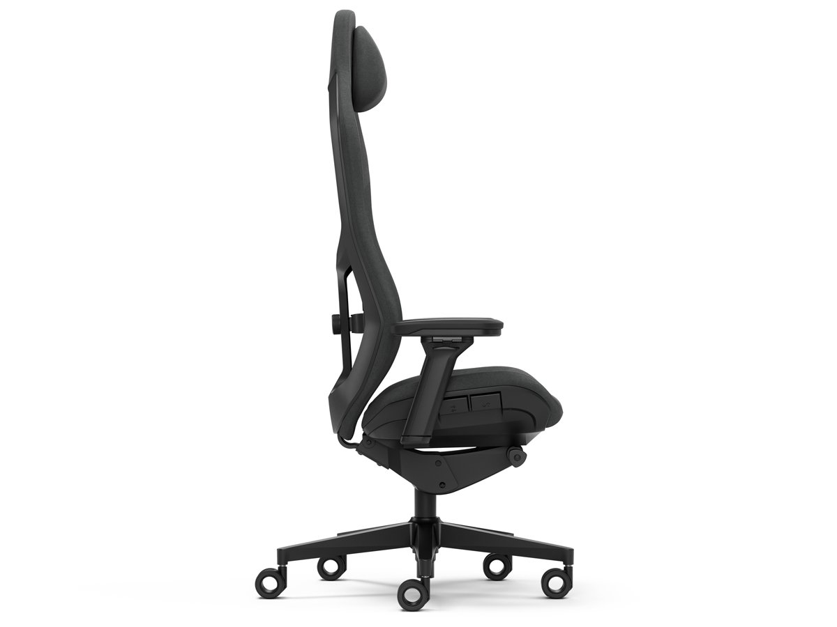 Fotel gamingowy Fractal Design Refine Fabric Dark - Widok prawego boku