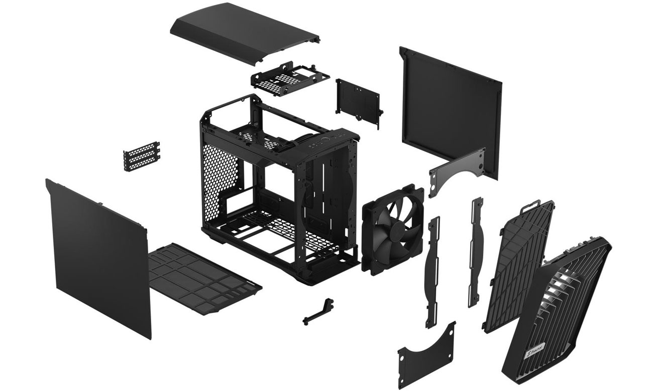 Fractal Design Torrent Nano Black Solid konstrukcja