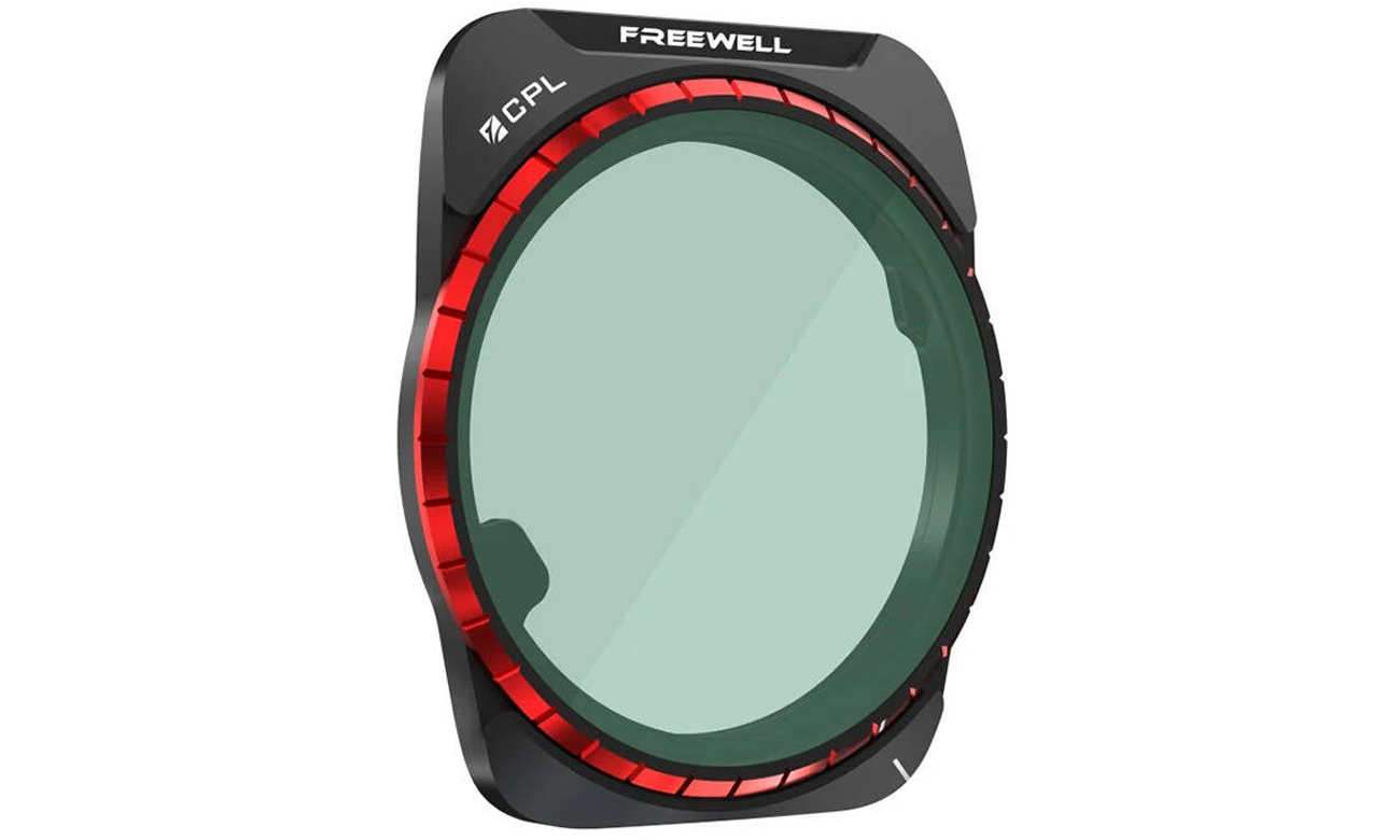 Filtr polaryzacyjny CPL Freewell do DJI Air 3 - Widok od przodu pod kątem