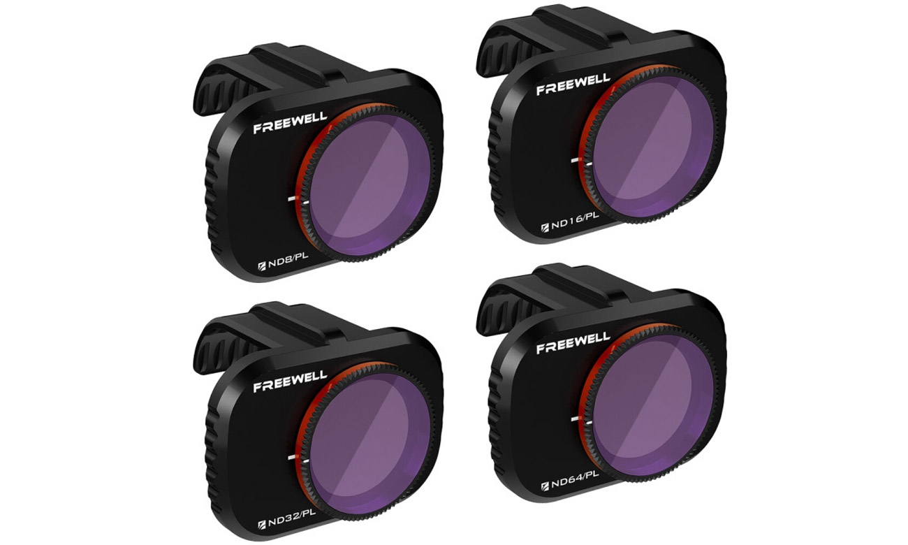 Zestaw 4 filtrów Freewell ND/PL (ND/PL 8/16/32/64) do drona DJI Mini 2 / Mini SE - Widok ogólny