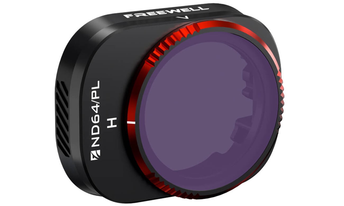 Filtr ND64/PL Freewell do drona DJI Mini 4 Pro - Widok od przodu pod kątem
