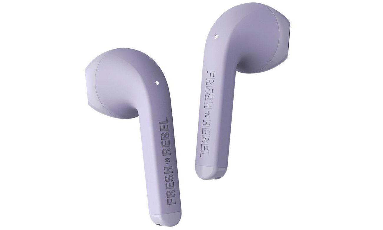 Słuchawki bezprzewodowe Fresh N Rebel Twins Core Dreamy Lilac - Widok lewej i prawej słuchawki