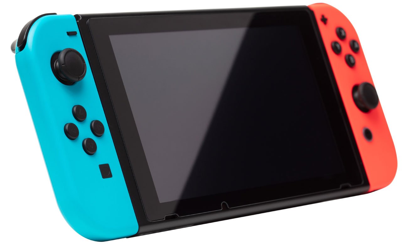 Gehärtetes Glas FroggieX FX-NSO-TG-9H auf der Nintendo Switch OLED Konsole