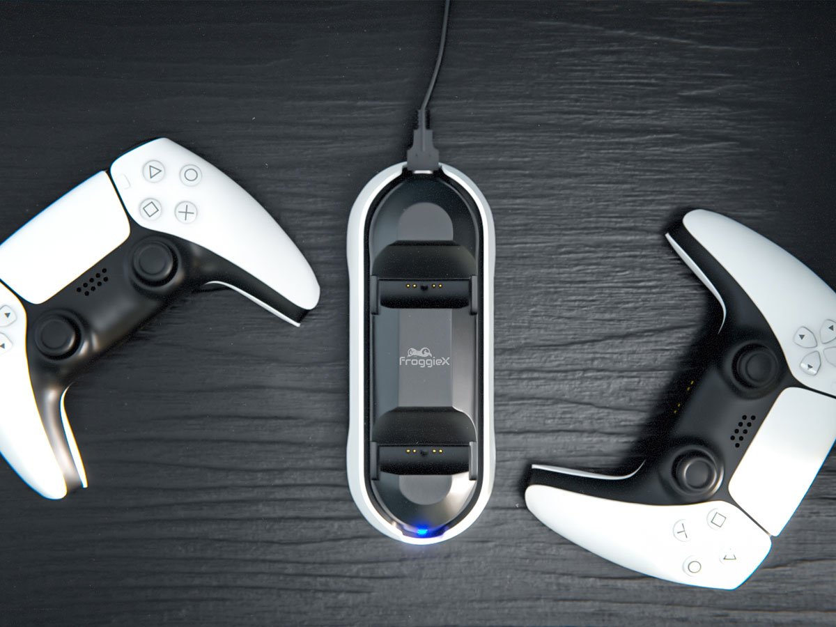 Stacja ładująca FroggieX Ultimate PS5 Charging Station - Grafika lifestyle