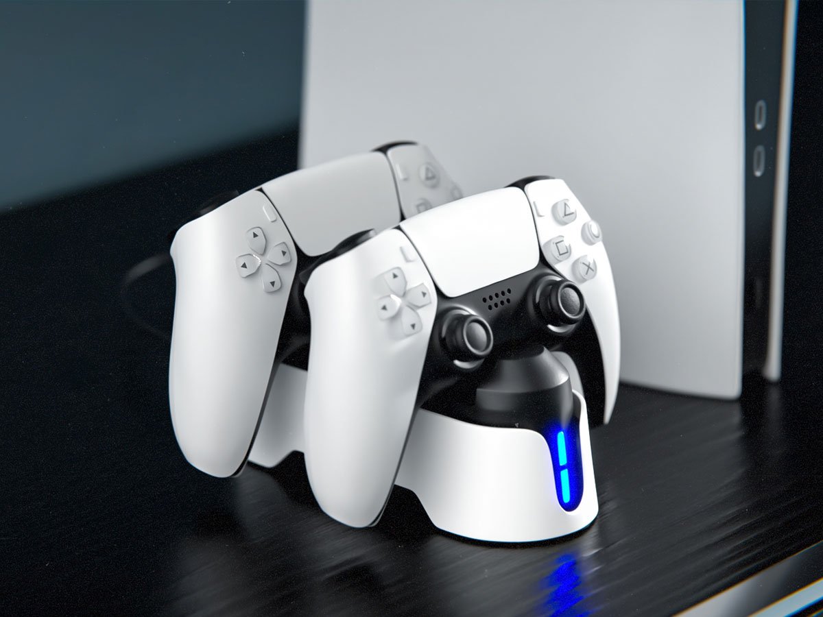 Stacja ładująca FroggieX Ultimate PS5 Charging Station - Grafika lifestyle