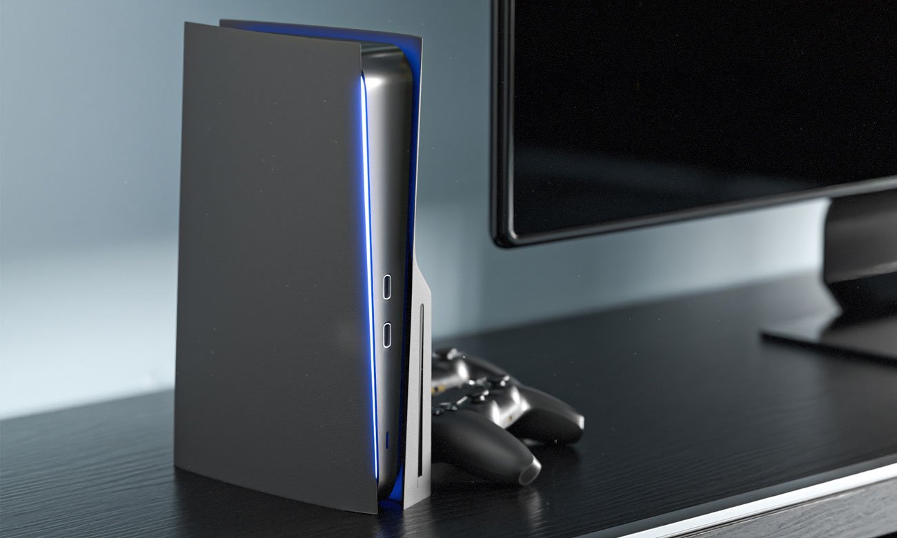 Obudowa FroggieX PS5 Slim Disc Edition Console Case Czarna - Grafika lifestyle