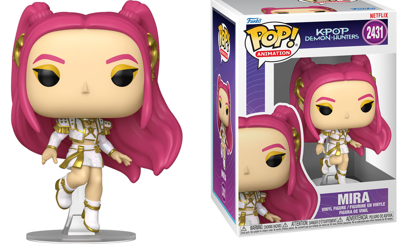 Funko POP Animation: KPOP Demon Hunters – Mira - Widok od przodu wraz z opakowaniem