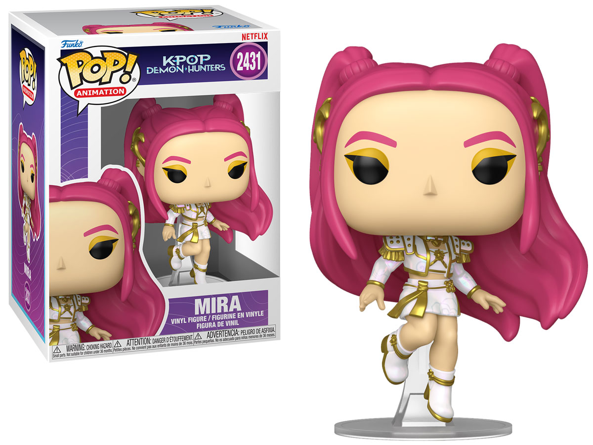Funko POP Animation: KPOP Demon Hunters – Mira - Widok od przodu wraz z opakowaniem