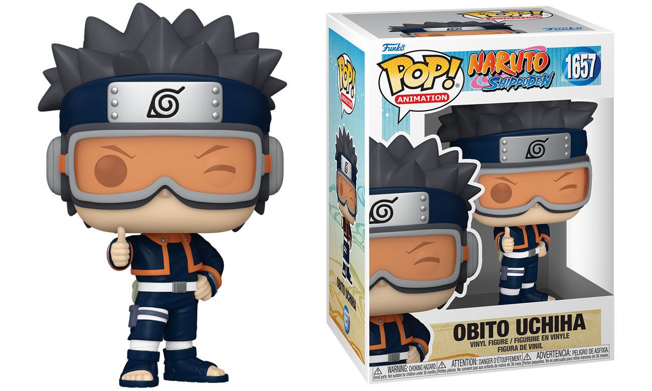 Figurka Funko POP Animation: Naruto Shippuden - Obito Uchiha - Grafika z opakowaniem