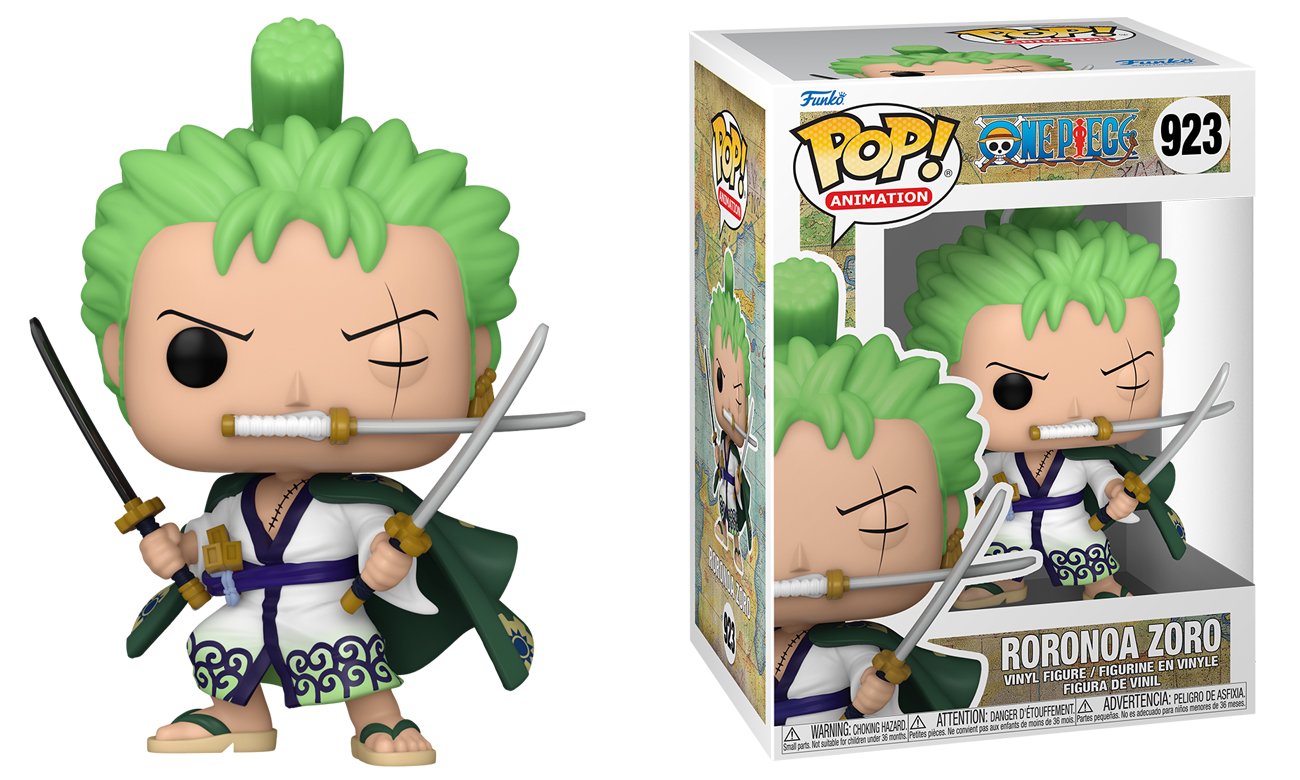 Figurka Funko POP Animation: One Piece - Roronoa Zoro - Grafika z opakowaniem