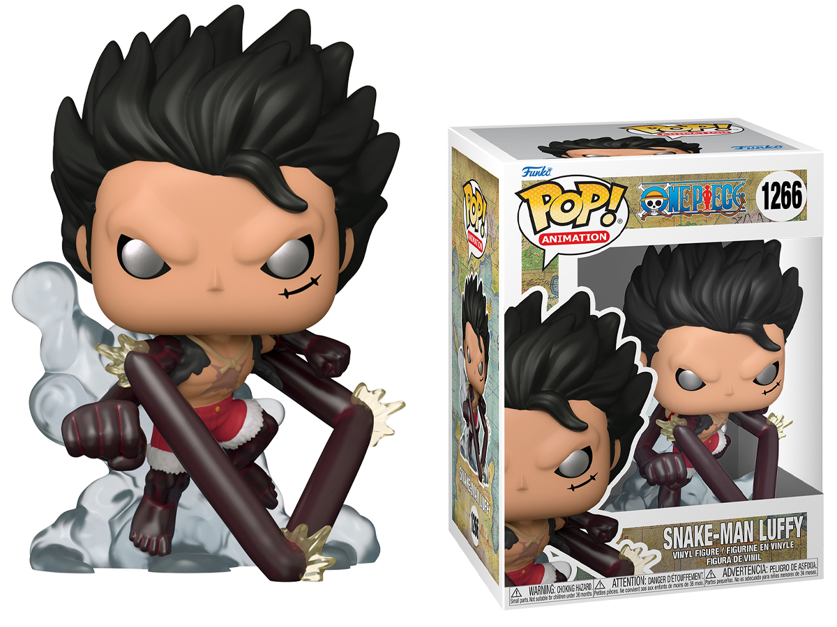Figurka Funko POP Animation: One Piece - Snake-Man Luffy - Grafika z opakowaniem