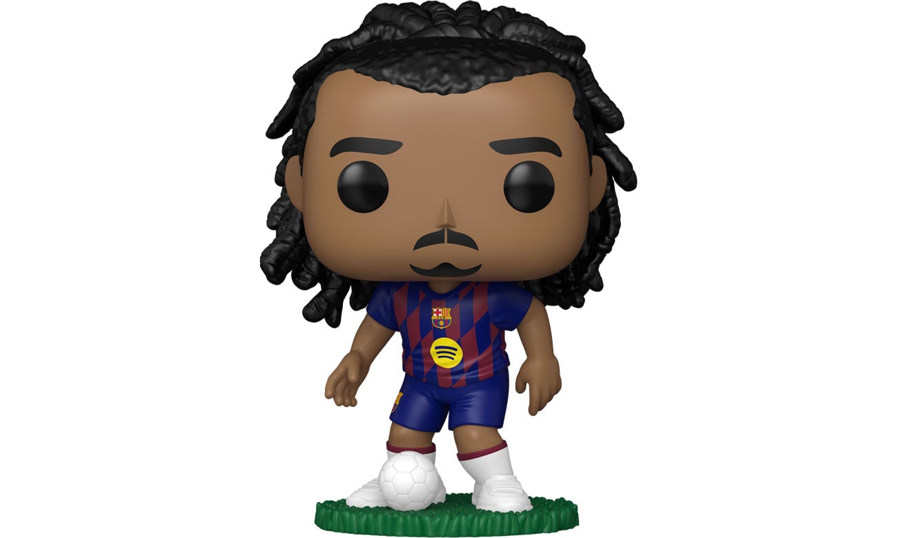 Figurka Funko POP Football: Barcelona – Jules Kounde - Widok od przodu wraz z opakowaniem
