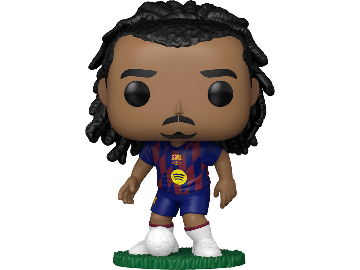 Figurka Funko POP Football: Barcelona – Jules Kounde - Widok od przodu wraz z opakowaniem