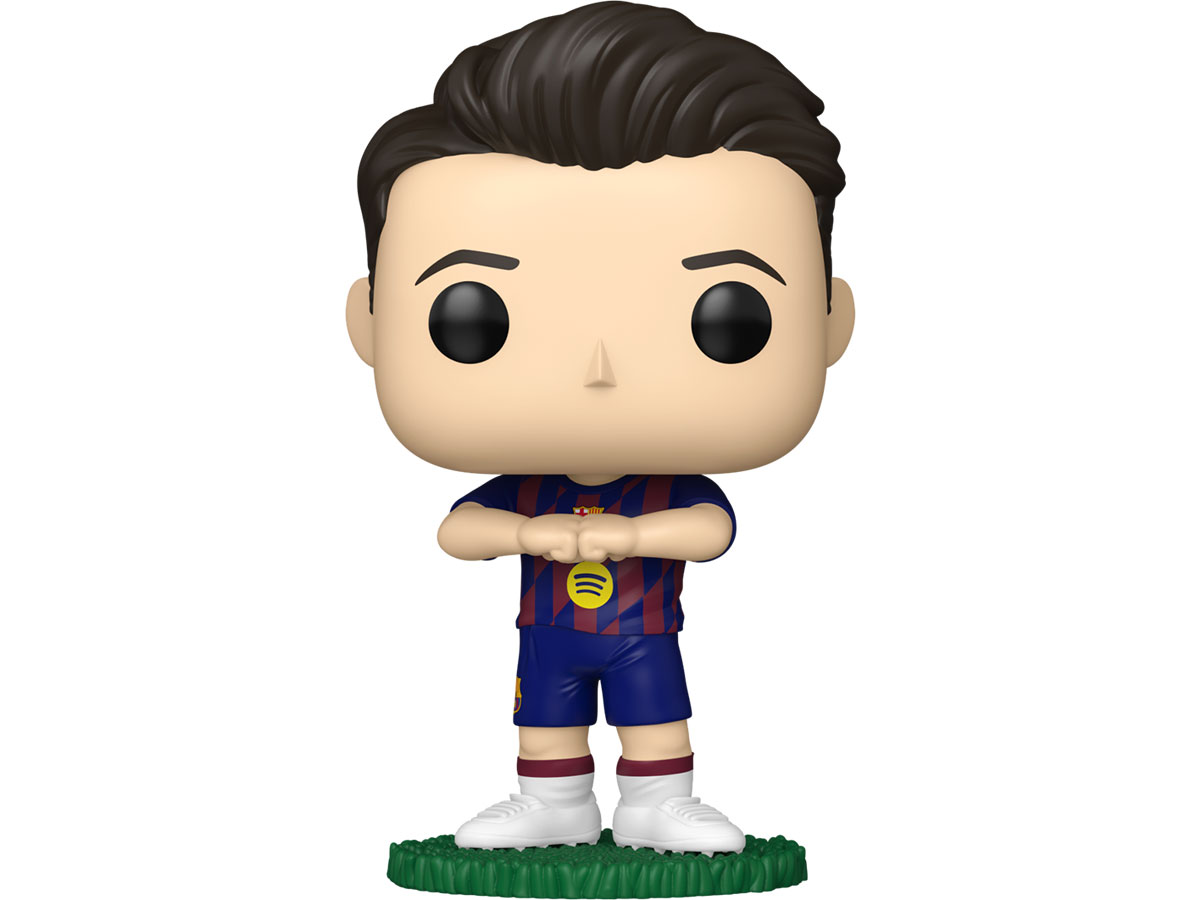 Figurka Funko POP Football: Barcelona – Robert Lewandowski (2026) - Widok od przodu wraz z opakowaniem