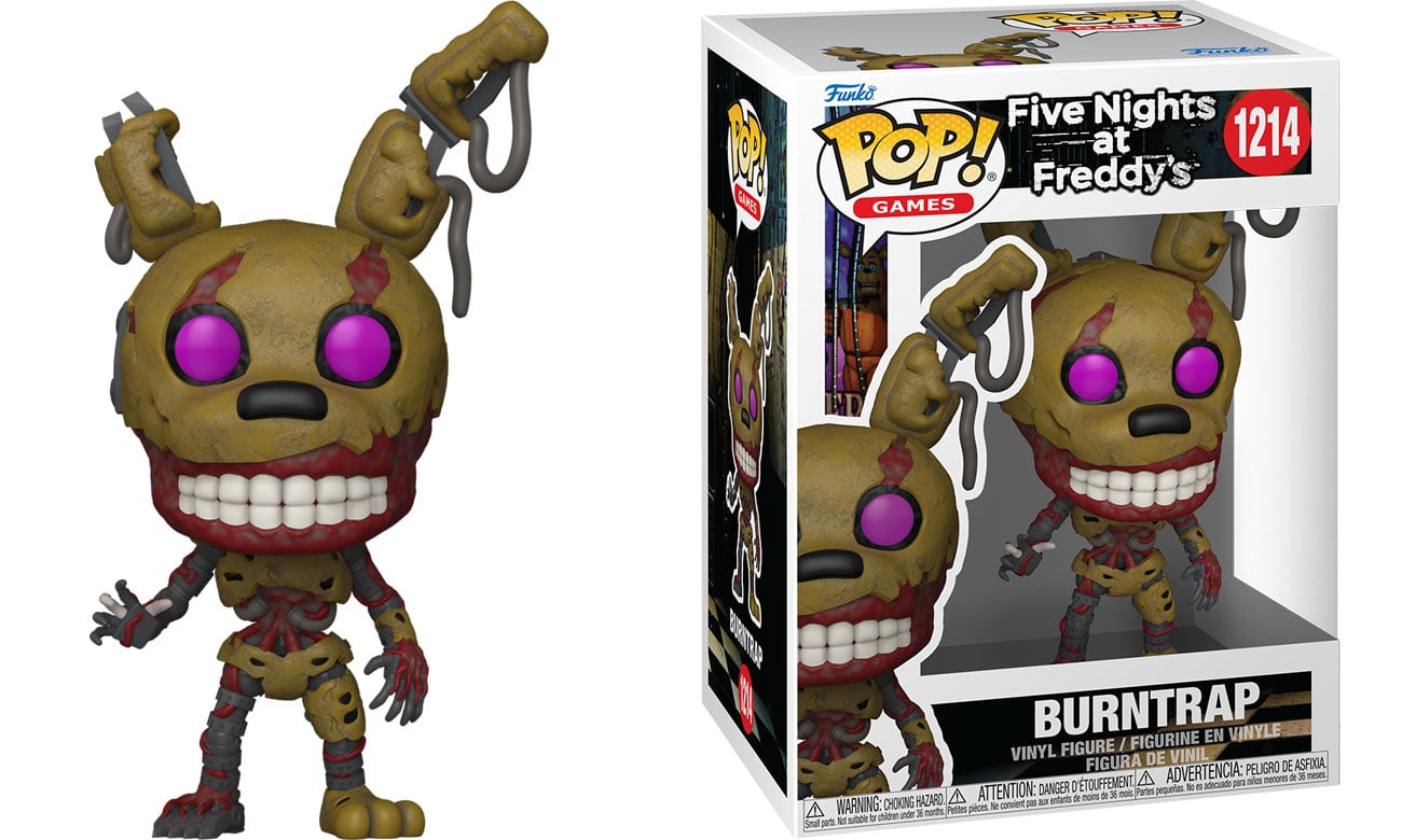 Figurka Funko POP Games: Five Night's at Freddy's – Burntrap - Widok od przodu wraz z opakowaniem