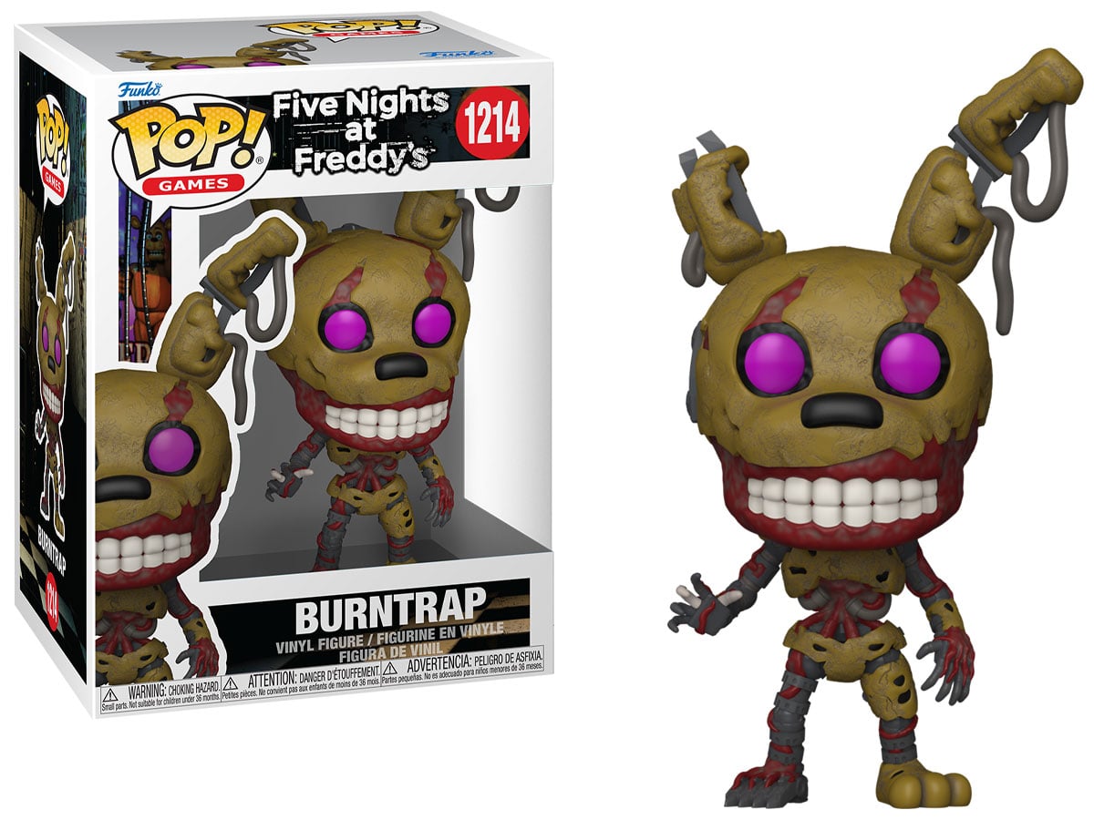 Figurka Funko POP Games: Five Night's at Freddy's – Burntrap - Widok od przodu wraz z opakowaniem