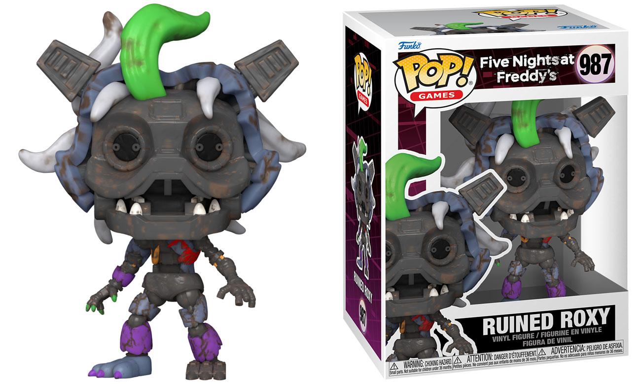 Figurka Funko POP Games: Five Nights at Freddy's – Ruined Roxy - Grafika z opakowaniem