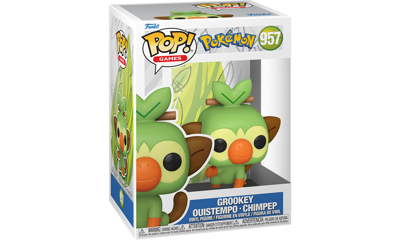 Figurka Funko POP Games: Pokemon – Grookey - Widok opakowania