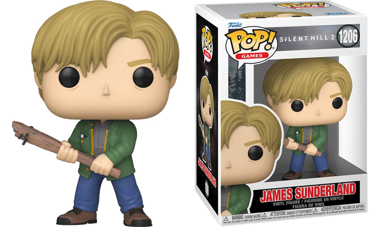 Figurka Funko POP Games: Silent Hill – James Sunderland - Widok od przodu wraz z opakowaniem