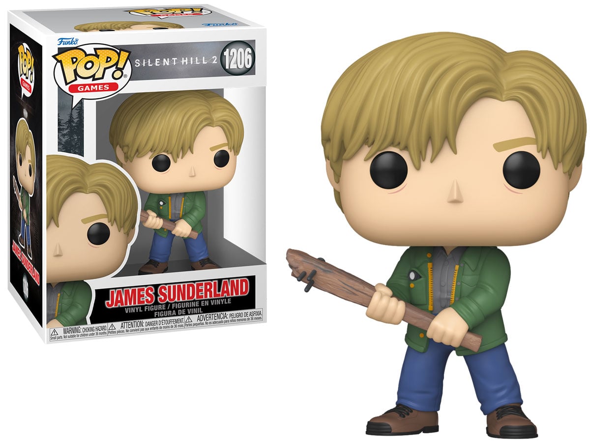 Figurka Funko POP Games: Silent Hill – James Sunderland - Widok od przodu wraz z opakowaniem