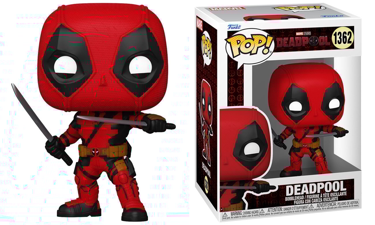 Figurka Funko POP Marvel: Deadpool 3 - Deadpool - Grafika z opakowaniem