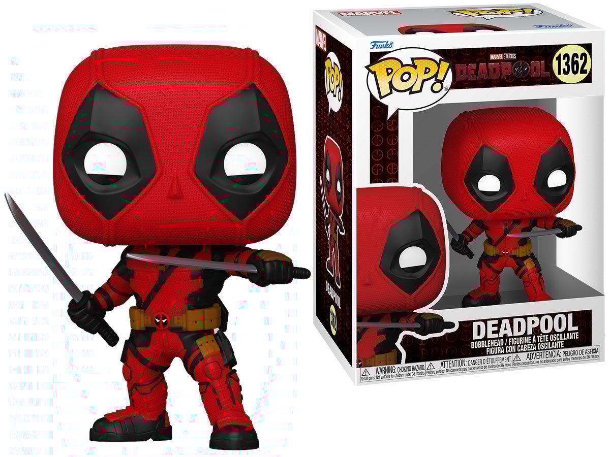 Figurka Funko POP Marvel: Deadpool 3 - Deadpool - Grafika z opakowaniem