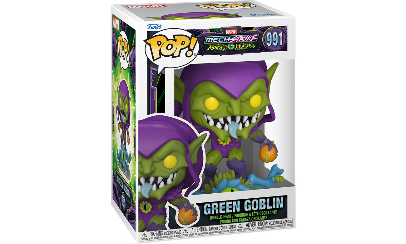 Figurka POP Marvel: Monster Hunters - Green Goblin - Opakowanie pod kątem