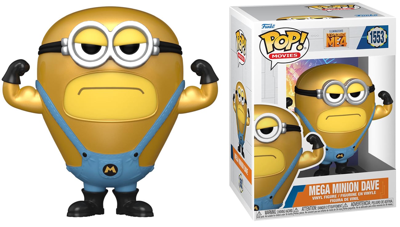 Figurka Funko POP Movies: Despicable Me 4 - Mega Minion Dave - Grafika z opakowaniem
