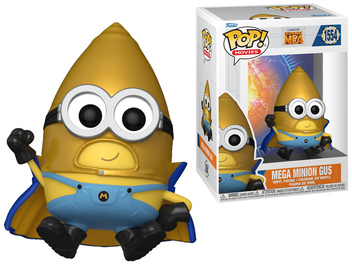 Figurka Funko POP Movies: Despicable Me 4 - Mega Minion Gus - Grafika z opakowaniem